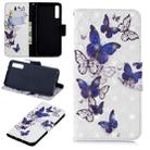 3D Colored Drawing Pattern Horizontal Flip Leather Case for Samsung Galaxy A7&A750, with Holder & Card Slots & Wallet(Butterflies) - 1