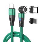 ENKAY PD60W Type-C to Type-C / 8 Pin Magnetic 540 Degrees Rotating Fast Charging Cable, Length:1m(Green) - 1