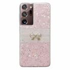 For Samsung Galaxy Note20 Ultra Shell Pattern Bow TPU Phone Protective Case(Pink) - 1