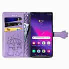 For Samsung Galaxy S24 Ultra 5G Cat and Dog Embossed Leather Phone Case(Purple) - 3