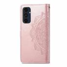 For Samsung Galaxy A16 5G Mandala Flower Embossed Leather Phone Case(Rose Gold) - 3