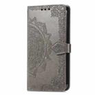 For Samsung Galaxy A16 5G Mandala Flower Embossed Leather Phone Case(Gray) - 2