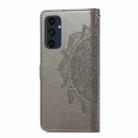 For Samsung Galaxy A16 5G Mandala Flower Embossed Leather Phone Case(Gray) - 3