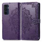 For Samsung Galaxy A06 4G Mandala Flower Embossed Leather Phone Case(Purple) - 1