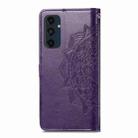 For Samsung Galaxy A06 4G Mandala Flower Embossed Leather Phone Case(Purple) - 3