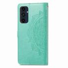For Samsung Galaxy A06 4G Mandala Flower Embossed Leather Phone Case(Green) - 3