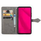 For Samsung Galaxy M35 Mandala Flower Embossed Leather Phone Case(Gray) - 3