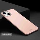 For iPhone 15 MOFI Frosted PC Ultra-thin Hard Phone Case(Rose Gold) - 2