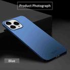 For iPhone 15 Plus MOFI Frosted PC Ultra-thin Hard Phone Case(Blue) - 2