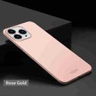 For iPhone 15 Plus MOFI Frosted PC Ultra-thin Hard Phone Case(Rose Gold) - 2