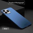 For iPhone 15 Pro Max MOFI Frosted PC Ultra-thin Hard Phone Case(Blue) - 2