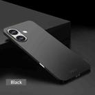 For iPhone 16 Plus MOFI Frosted PC Ultra-thin Hard Phone Case(Black) - 2