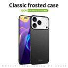 For iPhone 17 Pro Max MOFI Frosted PC Ultra-thin Hard Phone Case(Black) - 3