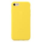 Frosted Solid Color TPU Protective Case for iPhone 7 / 8(Yellow) - 1