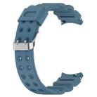 For Samsung Galaxy Watch 6 / 6 Classic Armored Solid Color Silicone Watch Band(Blue) - 3