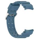 For Samsung Galaxy Watch 6 / 6 Classic Armored Solid Color Silicone Watch Band(Blue) - 4