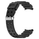 For Samsung Galaxy Watch 6 / 6 Classic Armored Solid Color Silicone Watch Band(Black) - 3