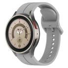 For Samsung Galaxy Watch 6 / 6 Classic Grooved Color Buckle Silicone Watch Band(Light Gray) - 1