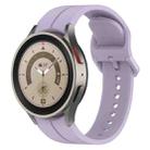 For Samsung Galaxy Watch 6 / 6 Classic Grooved Color Buckle Silicone Watch Band(Purple) - 1