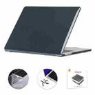 For MacBook Air 15.3 A2941 ENKAY EU Version 3 in 1 Crystal Protective Case with TPU Keyboard Film & Anti-dust Plugs(Black) - 1