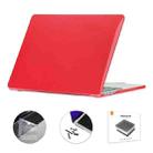 For MacBook Air 15.3 A2941 ENKAY EU Version 3 in 1 Crystal Protective Case with TPU Keyboard Film & Anti-dust Plugs(Red) - 1