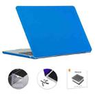 For MacBook Air 15.3 A2941 ENKAY US Version 3 in 1 Matte Protective Case with TPU Keyboard Film & Anti-dust Plugs(Dark Blue) - 1