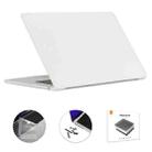 For MacBook Air 15.3 A2941 ENKAY US Version 3 in 1 Matte Protective Case with TPU Keyboard Film & Anti-dust Plugs(White) - 1