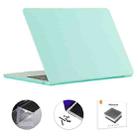 For MacBook Air 15.3 A2941 ENKAY EU Version 3 in 1 Matte Protective Case with TPU Keyboard Film & Anti-dust Plugs(Light Green) - 1