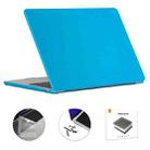 For MacBook Air 15.3 A2941 ENKAY EU Version 3 in 1 Matte Protective Case with TPU Keyboard Film & Anti-dust Plugs(Light Blue) - 1