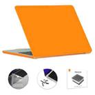 For MacBook Air 15.3 A2941 ENKAY EU Version 3 in 1 Matte Protective Case with TPU Keyboard Film & Anti-dust Plugs(Orange) - 1