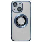For iPhone 14 Plus Magsafe Electroplating TPU Phone Case(Blue) - 1