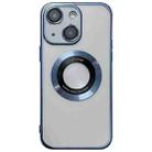 For iPhone 14 Magsafe Electroplating TPU Phone Case(Blue) - 1