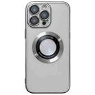 For iPhone 14 Pro Max Magsafe Electroplating TPU Phone Case(Silvery) - 1