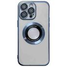 For iPhone 13 Pro Max Magsafe Electroplating TPU Phone Case(Blue) - 1