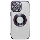For iPhone 13 Pro Magsafe Electroplating TPU Phone Case(Purple) - 1