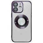 For iPhone 12 Magsafe Electroplating TPU Phone Case(Purple) - 1