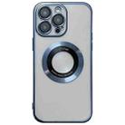 For iPhone 12 Pro Max Magsafe Electroplating TPU Phone Case(Blue) - 1
