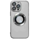For iPhone 12 Pro Max Magsafe Electroplating TPU Phone Case(Silvery) - 1