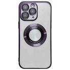 For iPhone 11 Pro Max Electroplating Magsafe TPU Phone Case(Purple) - 1