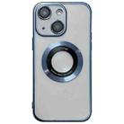 For iPhone 15 Magsafe Electroplating TPU Phone Case(Blue) - 1
