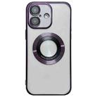 For iPhone 16 Plus Electroplating Magsafe TPU Phone Case(Purple) - 1