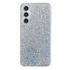 For Samsung Galaxy A34 5G Glitter Sequins Epoxy TPU Phone Case(Silver) - 1