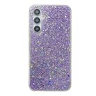 For Samsung Galaxy S23 FE 5G Glitter Sequins Epoxy TPU Phone Case(Purple) - 1