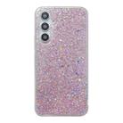 For Samsung Galaxy S24 5G Glitter Sequins Epoxy TPU Phone Case(Pink) - 1