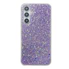 For Samsung Galaxy S24+ 5G Glitter Sequins Epoxy TPU Phone Case(Purple) - 1