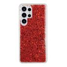 For Samsung Galaxy S24 Ultra 5G Glitter Sequins Epoxy TPU Phone Case(Red) - 1