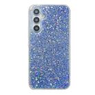For Samsung Galaxy A25 Glitter Sequins Epoxy TPU Phone Case(Blue) - 1
