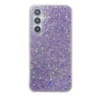 For Samsung Galaxy A15 Glitter Sequins Epoxy TPU Phone Case(Purple) - 1