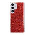 For Samsung Galaxy S24 FE 5G Glitter Sequins Epoxy TPU Phone Case(Red) - 1