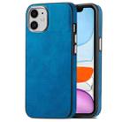 For iPhone 11 Skin-Feel Electroplating TPU Shockproof Phone Case(Blue) - 1